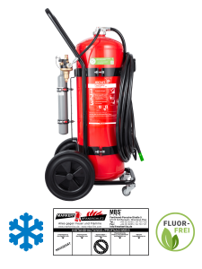 Jockel S50JF EXTGREEN 2.0 fahrb. Schaum-Feuerlöscher Frostsicher, Fluorfrei, 5 m Schl. inkl. Plakette